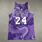 NBA 24 Kobe bryant Lakers The Year of the Loong Maillot Violet